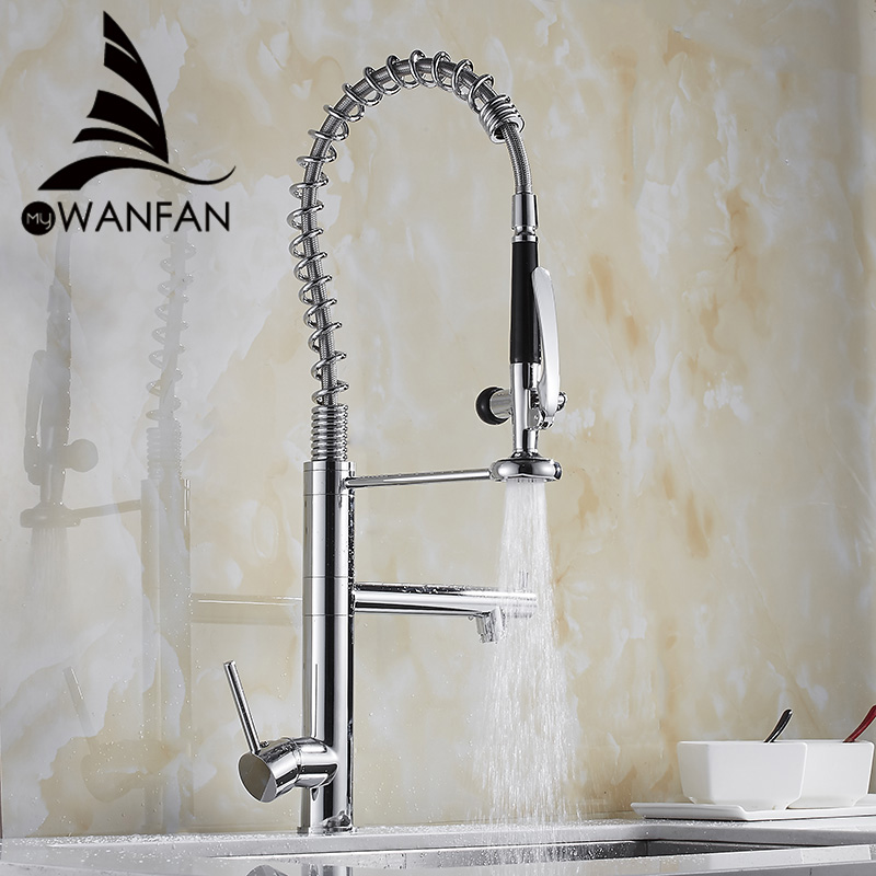 Commercial Kitchen Taps - Bateria kuchenna chromowana z mosiądzu, wysoka