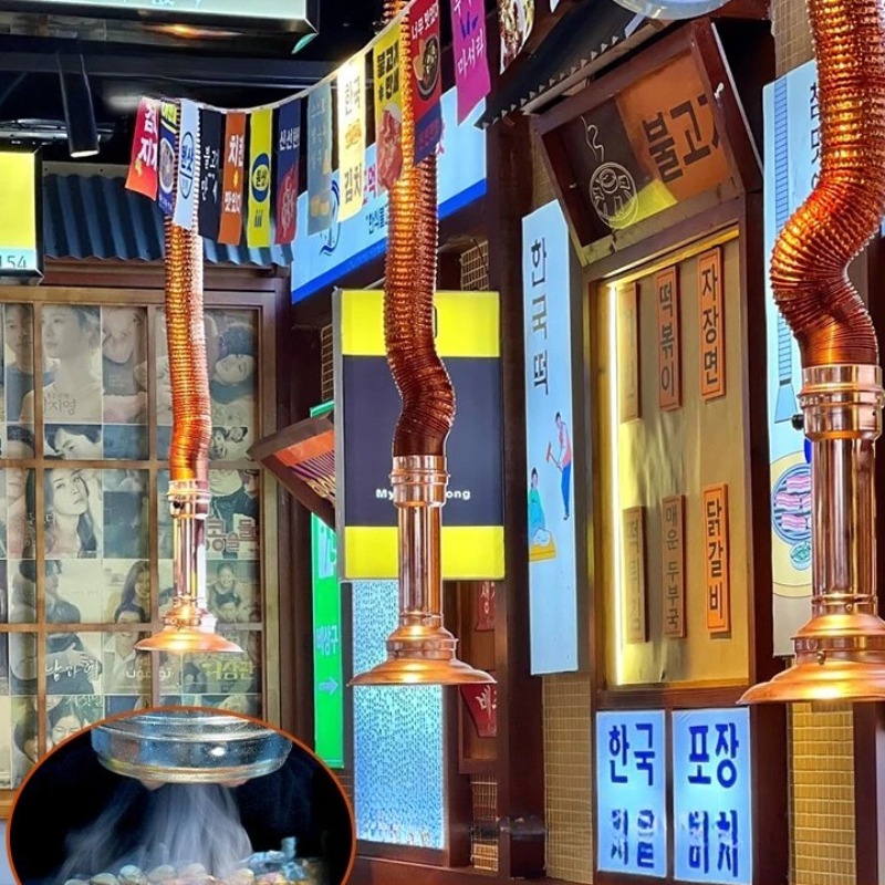 Commercial Kitchen Ventilation System - ‌ Rura odprowadzająca dym do koreańskiego