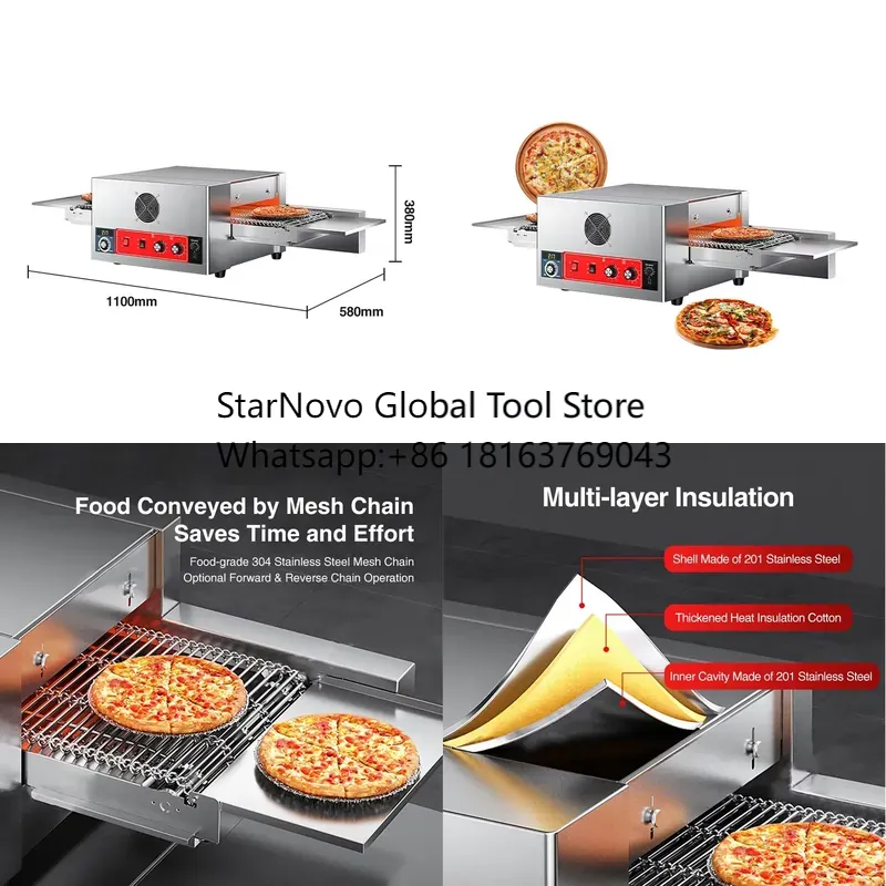 Pizza Conveyor Oven - 2026 Hit! Komercyjny piec do pizzy