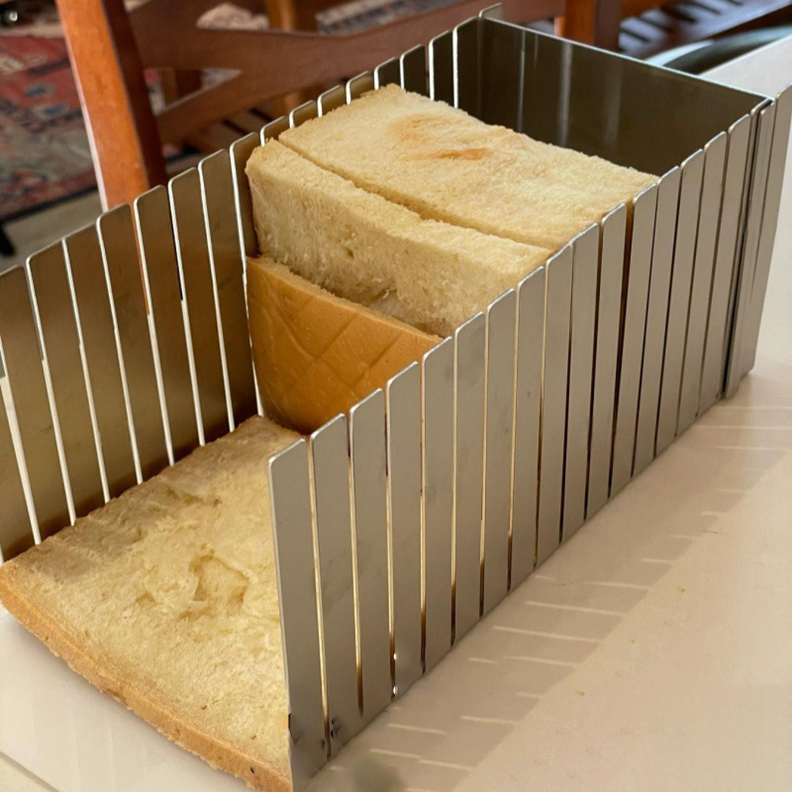 Commercial Bread Slicer - Nierdzewny krajalnica do chleba, gadżet kuchenny,