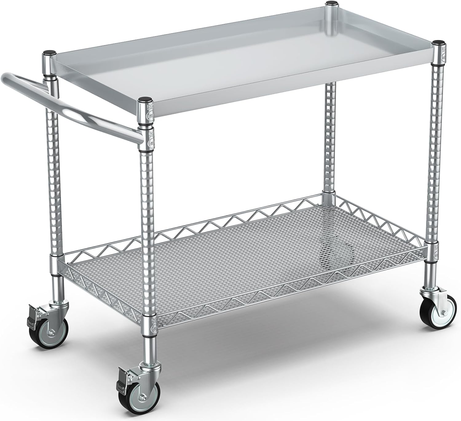 Dwupoziomowy srebrny metalowy  – Commercial Kitchen Warehouse recenzja i cena