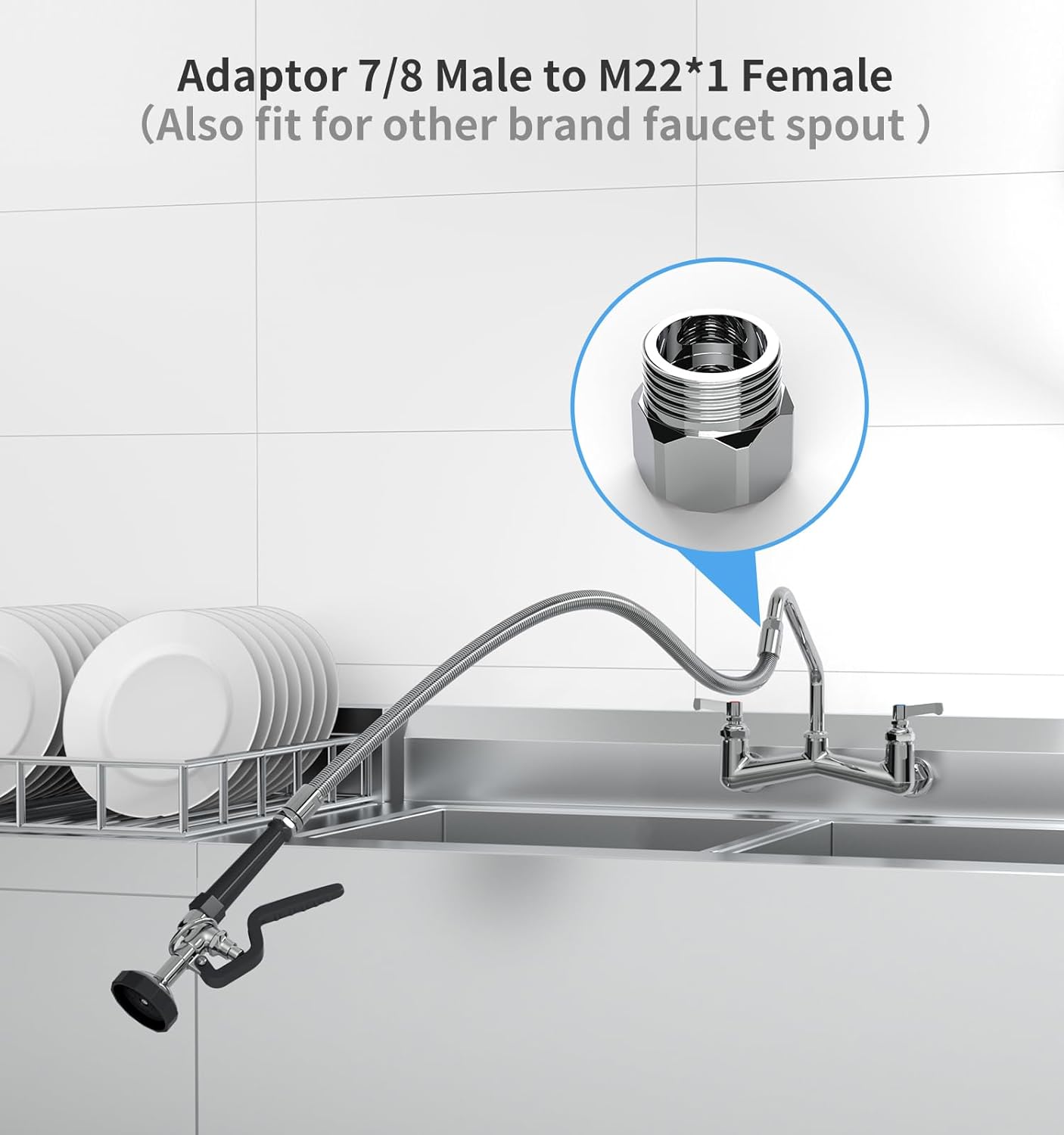 45-calowy wąż ze stali nierdze – Commercial Kitchen Taps recenzja i cena