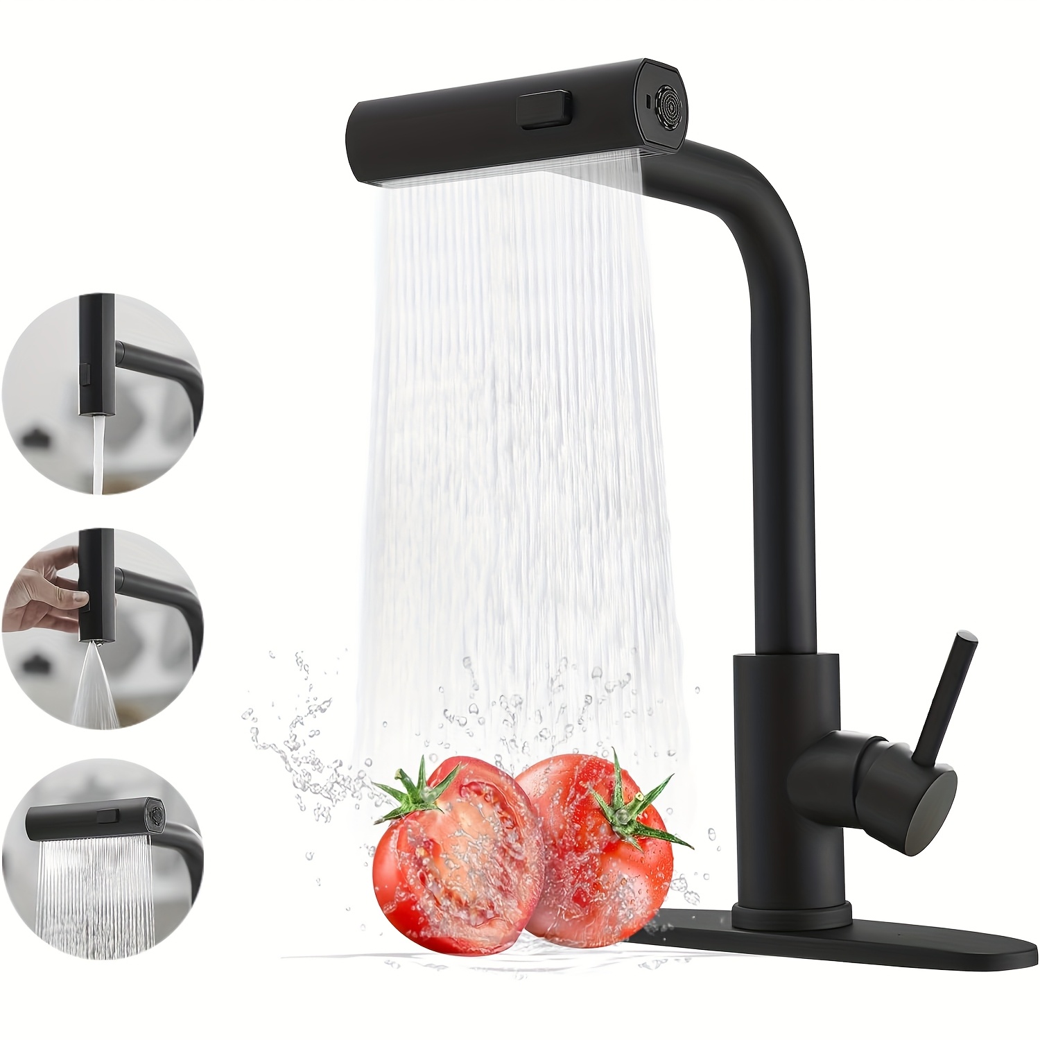 1 szt. Czarny kran kuchenny z  – Commercial Kitchen Taps recenzja i cena