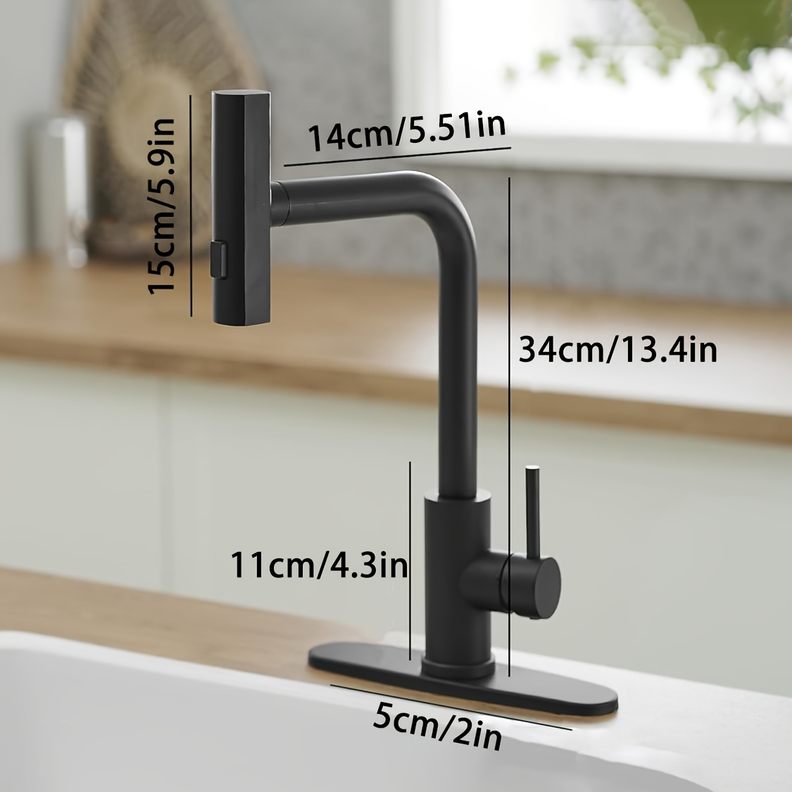 1 szt. Czarny kran kuchenny z  – Commercial Kitchen Taps recenzja i cena