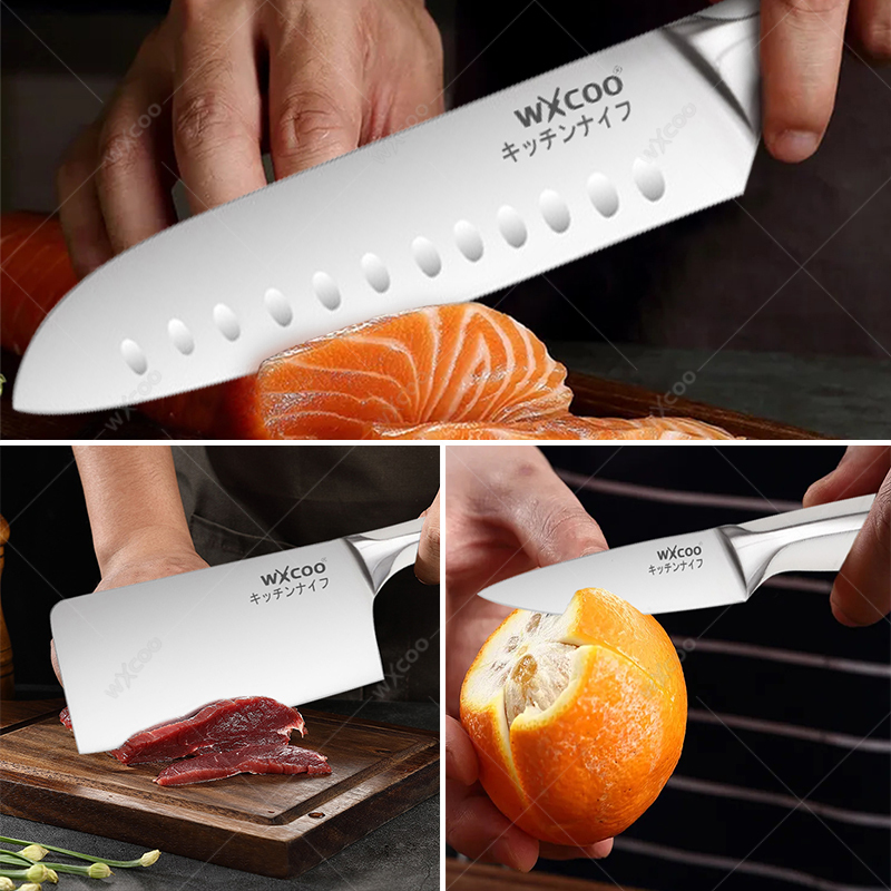 1-4szt Noże kuchenne ze stali  – Commercial Kitchen Knife Set recenzja i cena