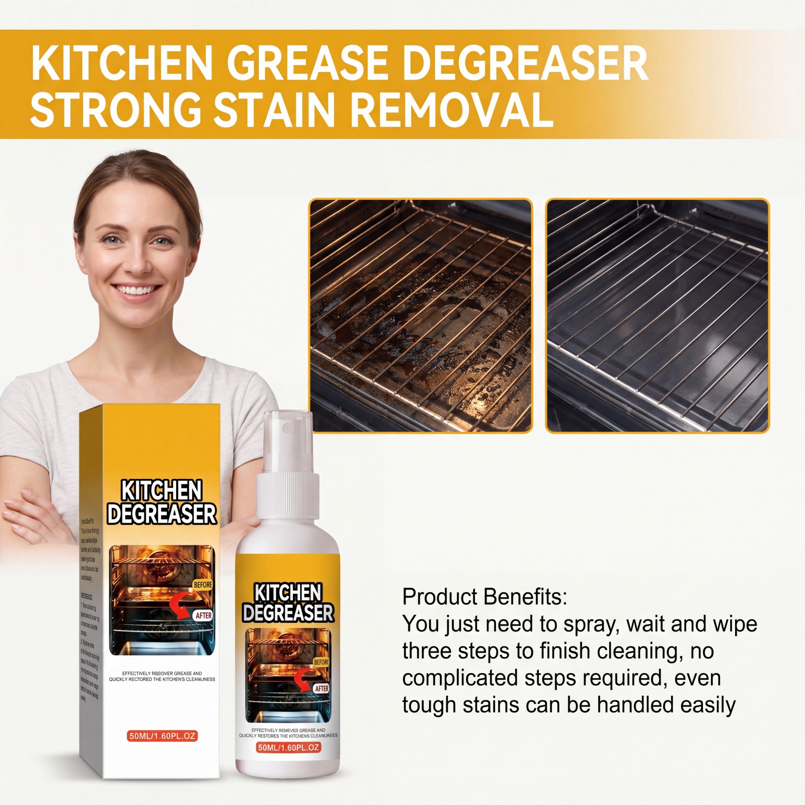 Spray do czyszczenia tłuszczu  – Commercial Kitchen Grease Cleaner recenzja i cena