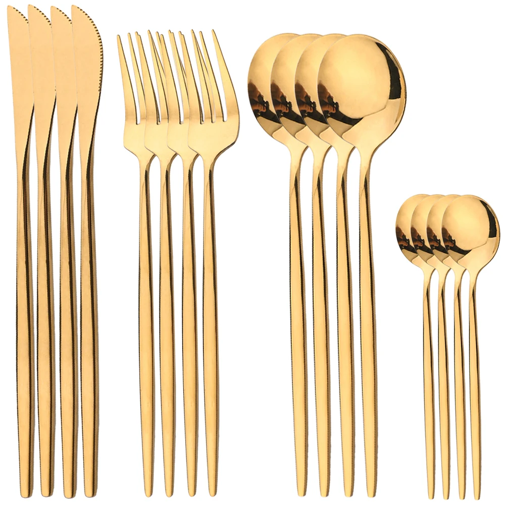 16 sztuk złote naczynia obiado – Commercial Kitchen Knife Set recenzja i cena