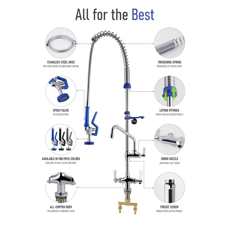 Klasyczne, podwójne, wysokociś – Commercial Kitchen Taps recenzja i cena