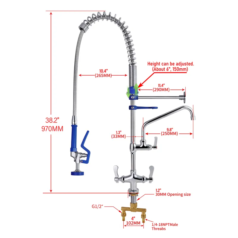 Klasyczne, podwójne, wysokociś – Commercial Kitchen Taps recenzja i cena